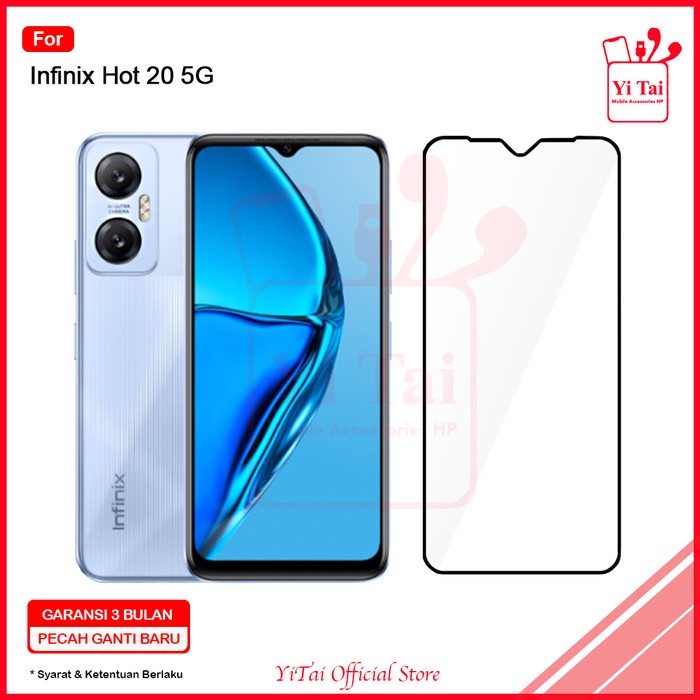 YI TAI - Tempered Glass Full Lem Infinix Hot 20 5G