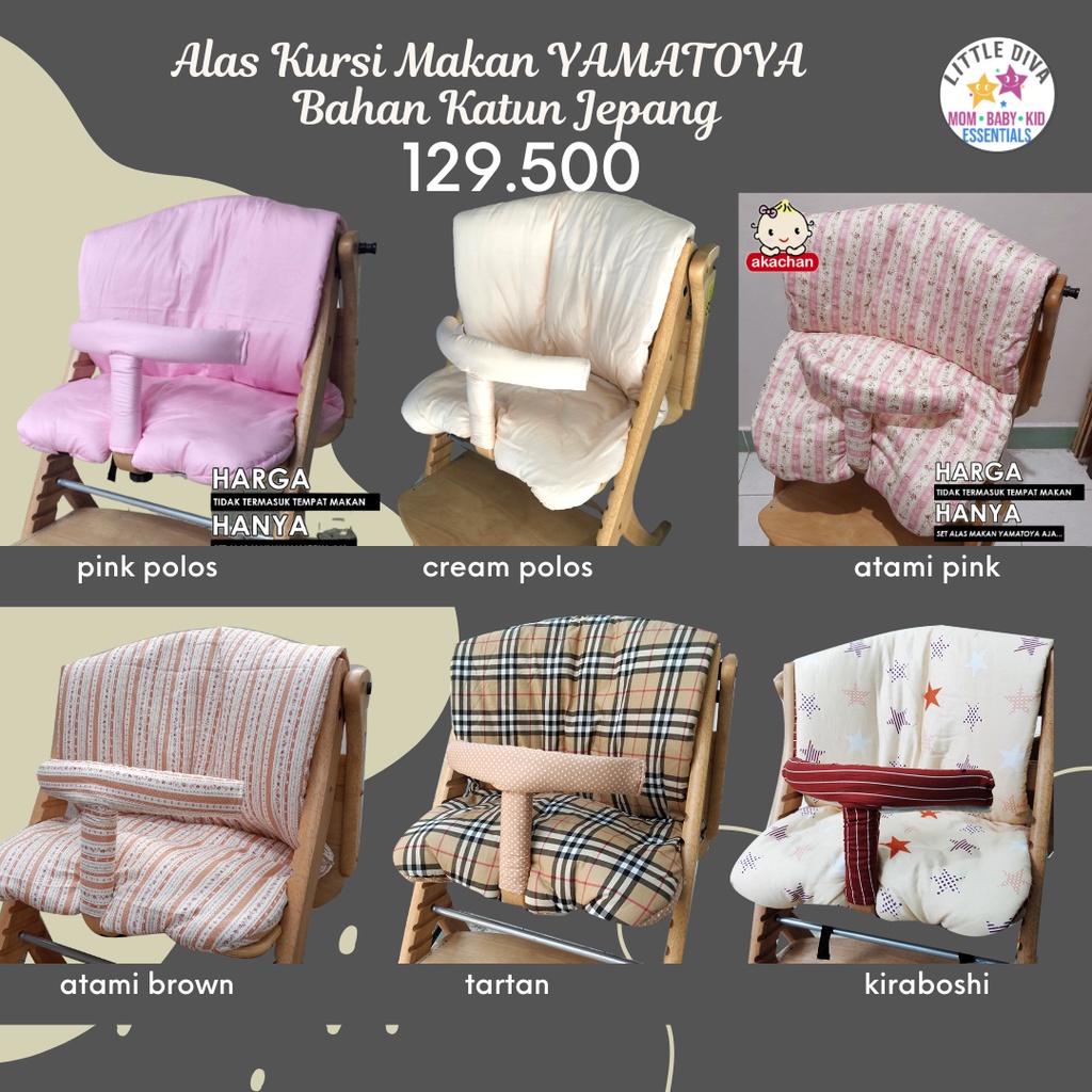 ALAS KURSI MAKAN bayi Yamatoya SukuSuku Plus Suku 1 set isi 3 Baby High Chair AKACHAN