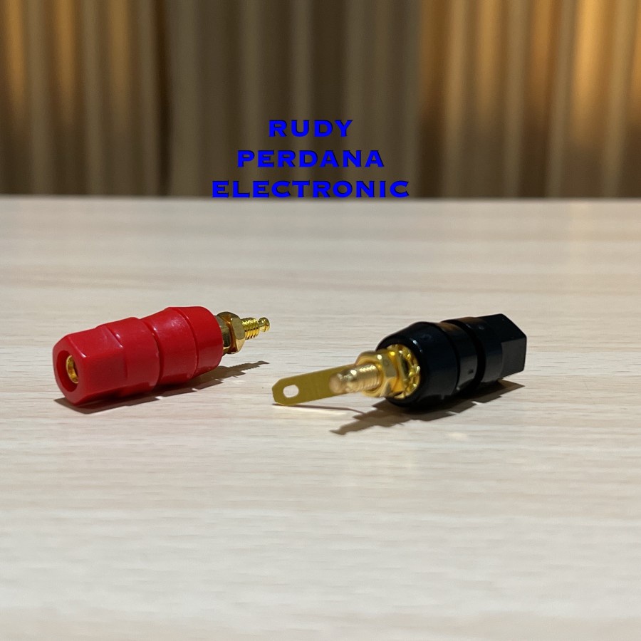 BINDING POST SOCKET SOKET BANANA GOLD PLATED