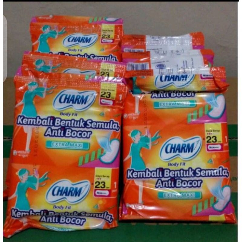 pembalut charm renceng isi 10 saset
