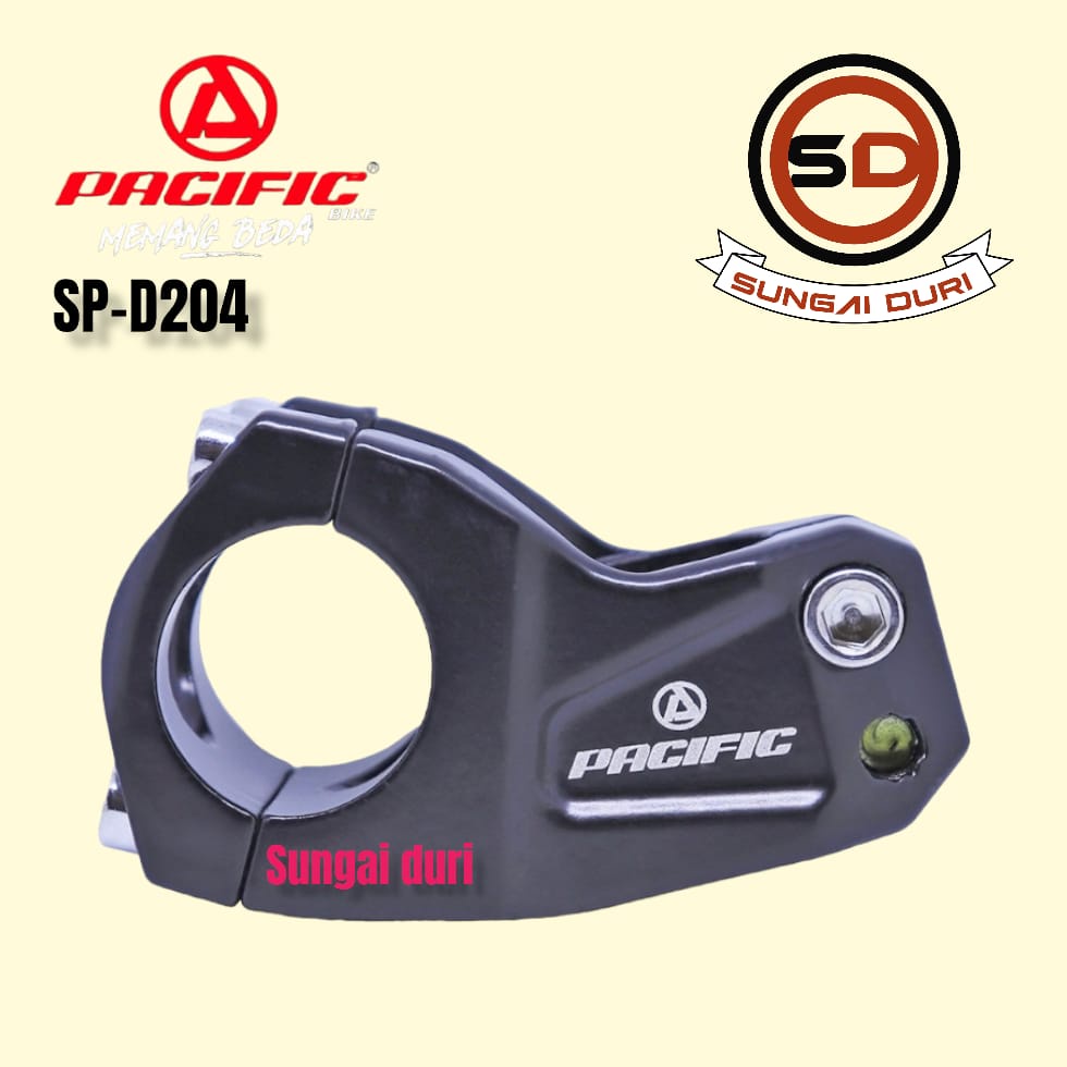 Stem Alloy sepeda Mtb 31.8 oversize Pacific SP-D204