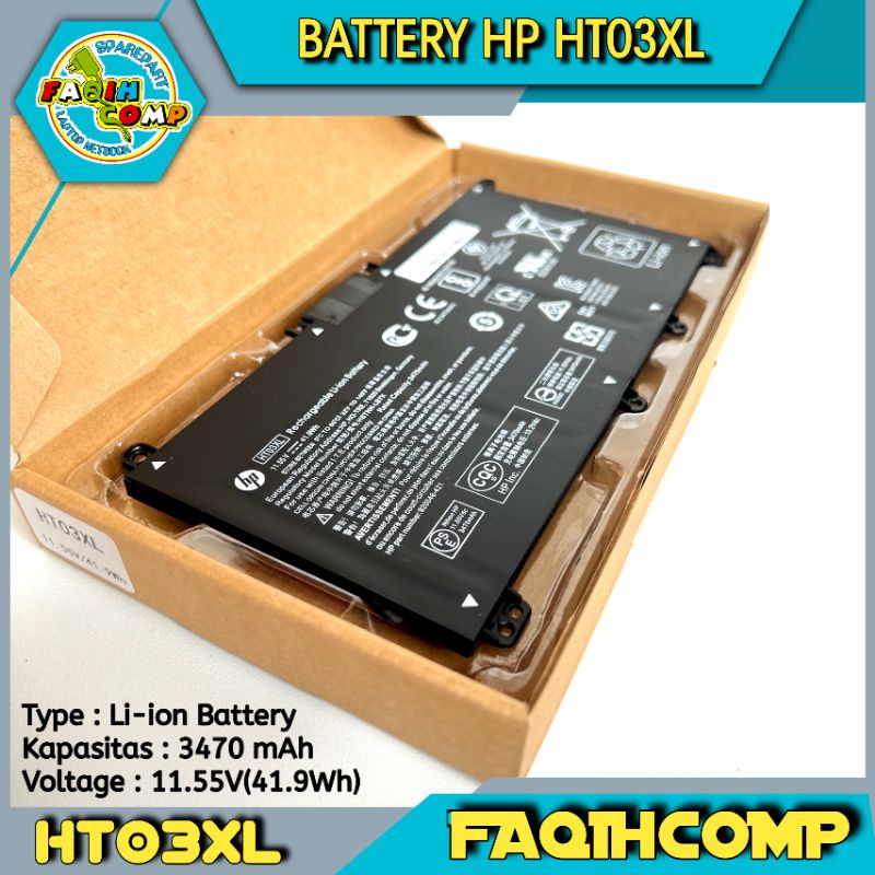 Baterai Battery Laptop HP 14-cm007au 14-cm0078au 14-CM CF 14-CE 14-DF 14-DK 15-DY 15 DA 15-CD HT03XL TF03XL