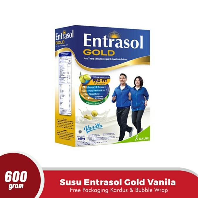 

[ COD ] Susu Entrasol Gold Vanila 600 gram [READY STOK]