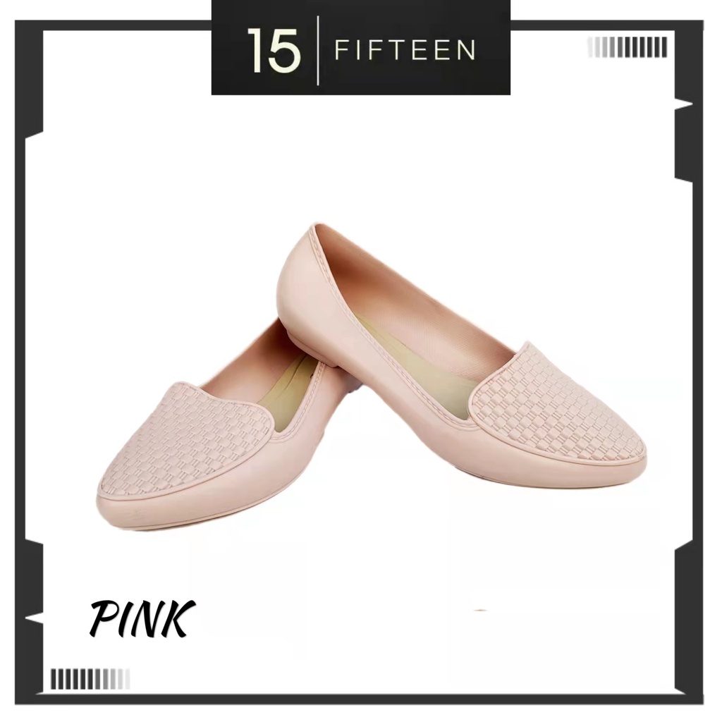 15 SHOP --- DISKON! TERMURAH!! Collin - Work Shoes / Sepatu jelly Wanita Flat Nyaman Jalan B120