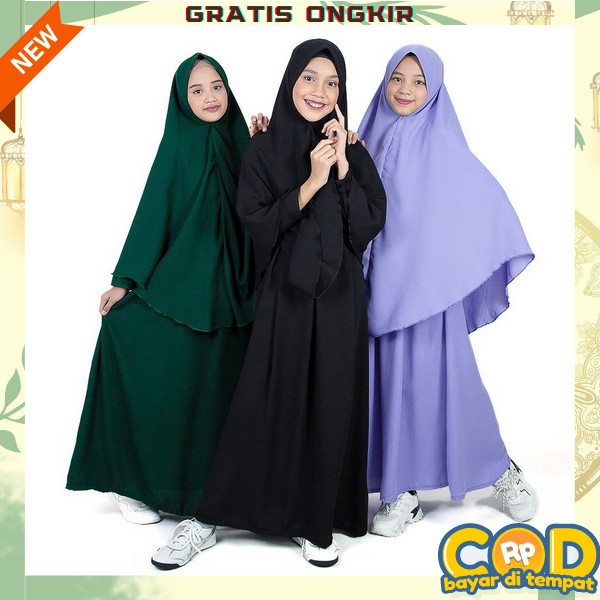Setelan Gamis Anak Perempuan Tanggung Umur 11 12 13 14 15 16 Tahun Stelan Fashion Muslim Remaja Wani