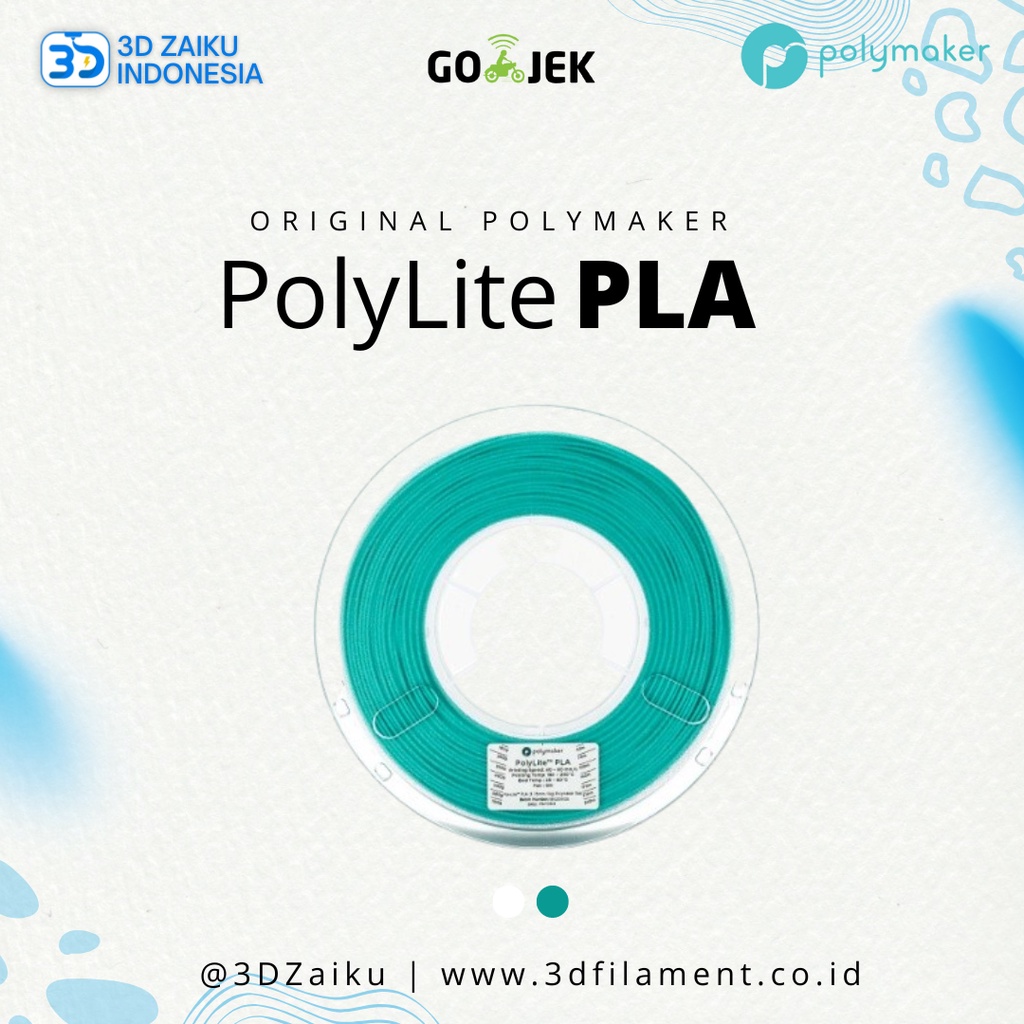 Original PolyMaker PolyLite PLA 3D Printer Filament