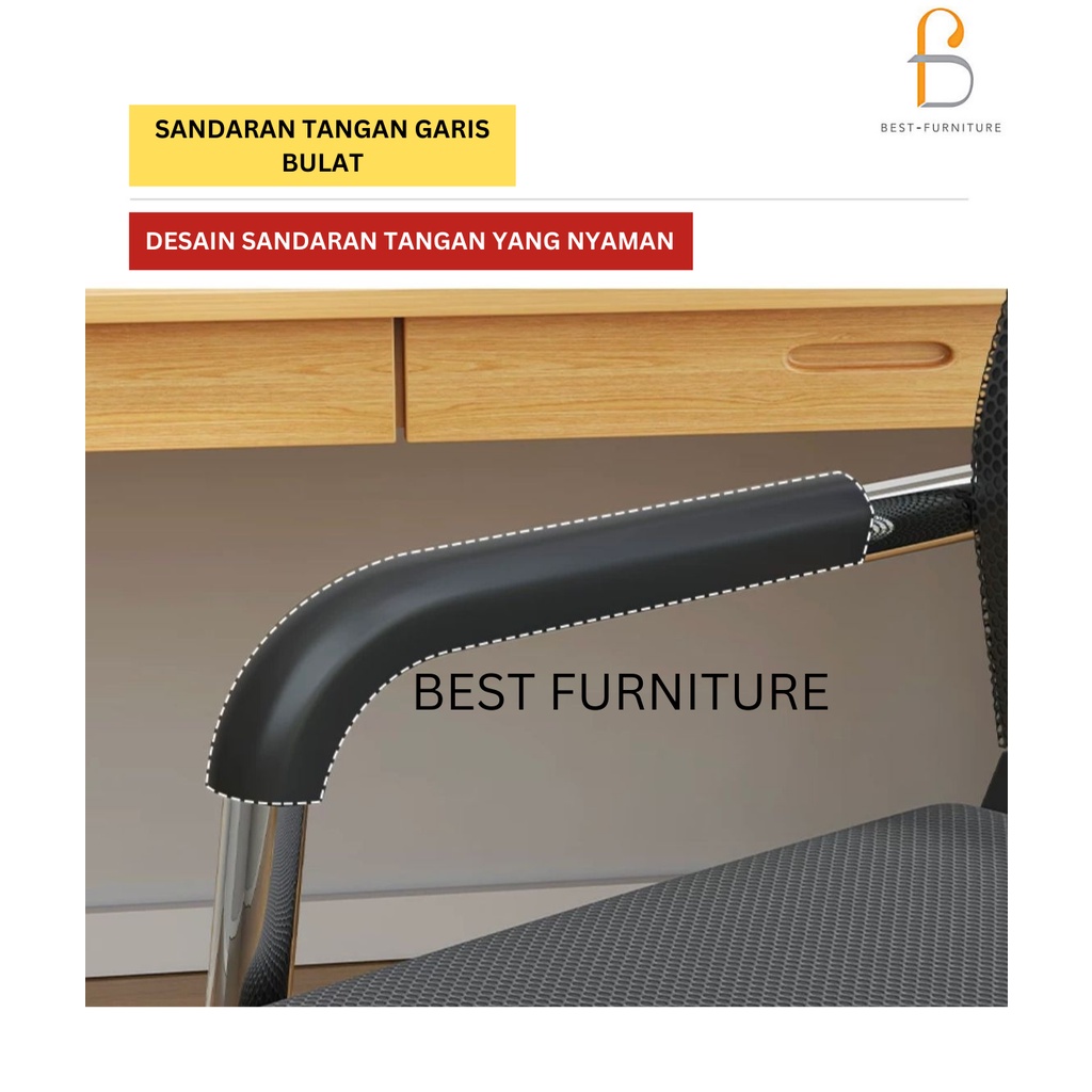 Best Kursi Hadap Jaring Modern Kursi Staff Kursi Kantor Kursi Kerja Belajar