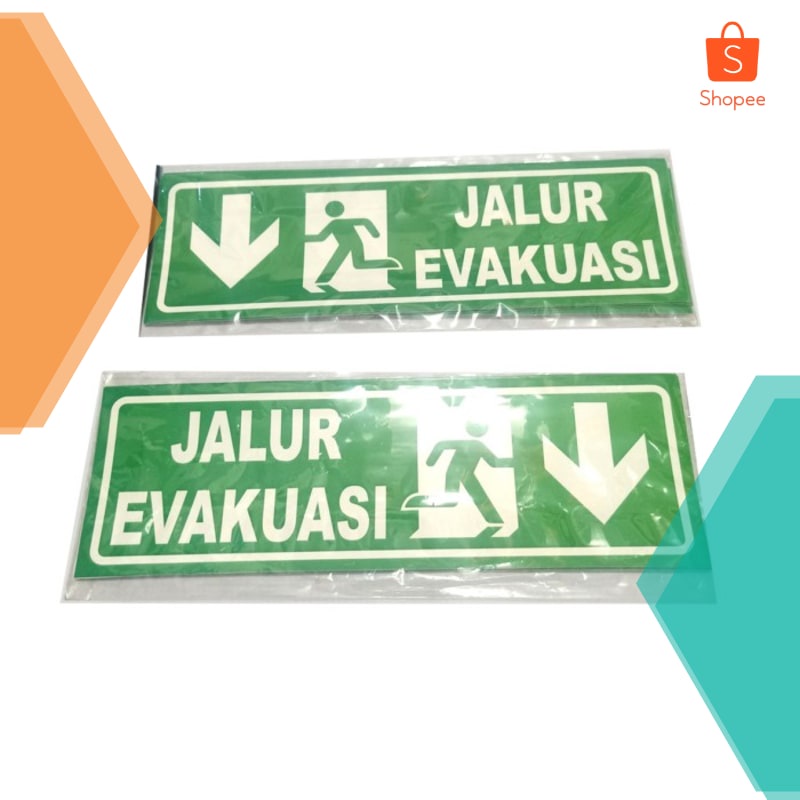 

Terlaris Stiker evakuasi arah bawah K3 10x30 - Stiker Elegan