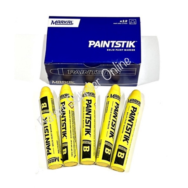 

Paint Stick Markal B Yellow 12 Pcs No 80221