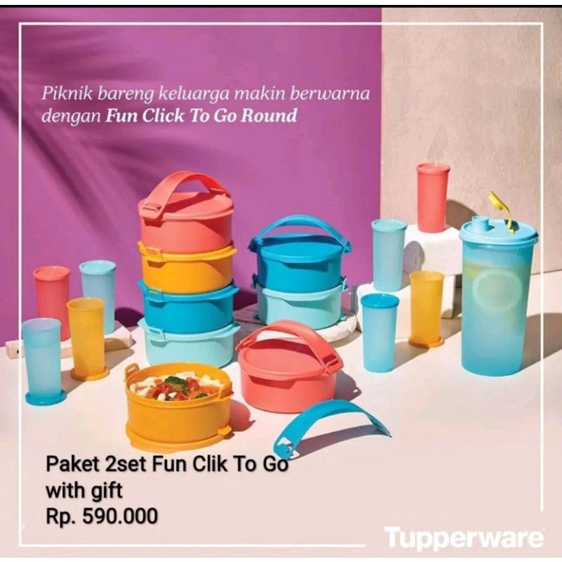 Paket 2 set Fun Click To Go with Gift