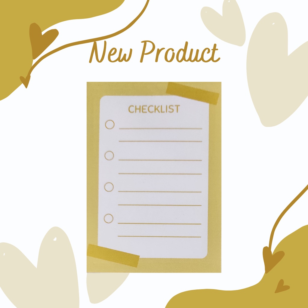 

Memo Checklist Colorful (BUKAN STICKY NOTE)