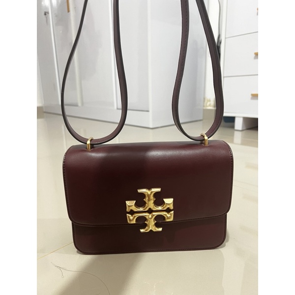 Preloved AUTHENTIC Tory Burch Eleanor Convertible shoulder in maroon