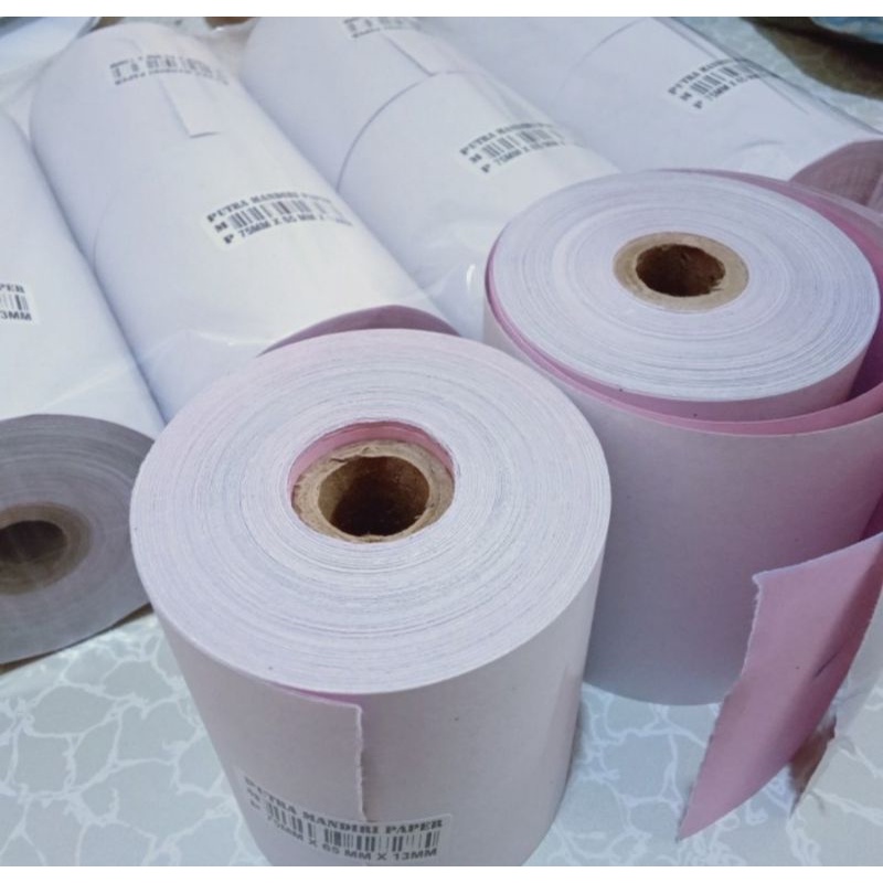 

Kertas kasir NCR 2PLY 75x65 (Putih Merah)