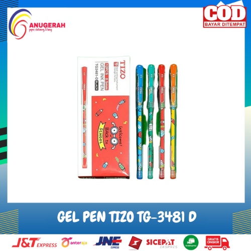 

BOLPOIN GEL PEN TIZO TG-3481 D HITAM (LSN)