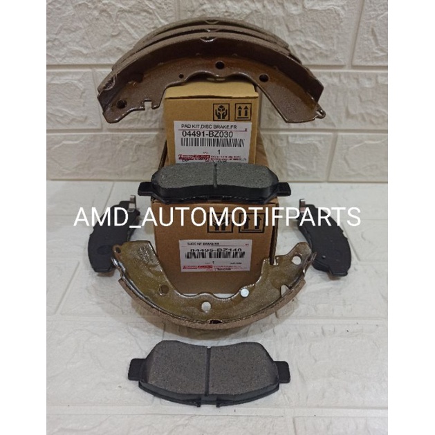 Brake Pad Dan Brake Shoe Calya Sigra Paket Kampas Rem Depan Belakang Sigra Calya Kanvas Rem Depan Be
