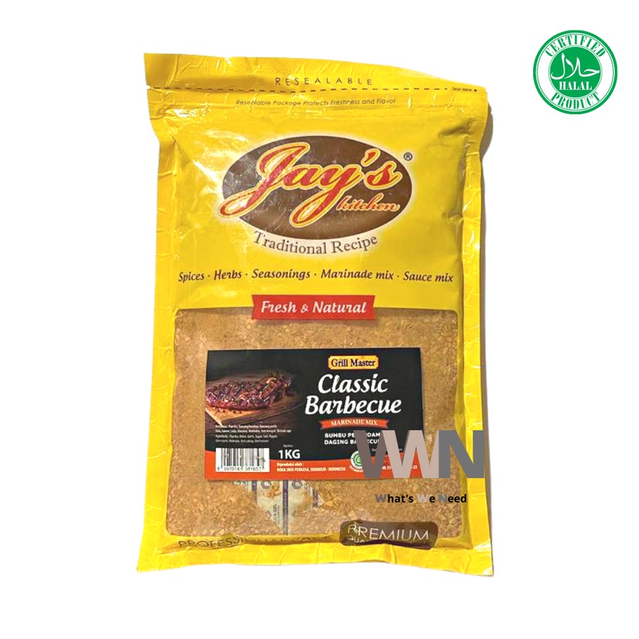 

Jay's Grill Master Classic BBQ Marined 1 KG - Bumbu Perendam Daging