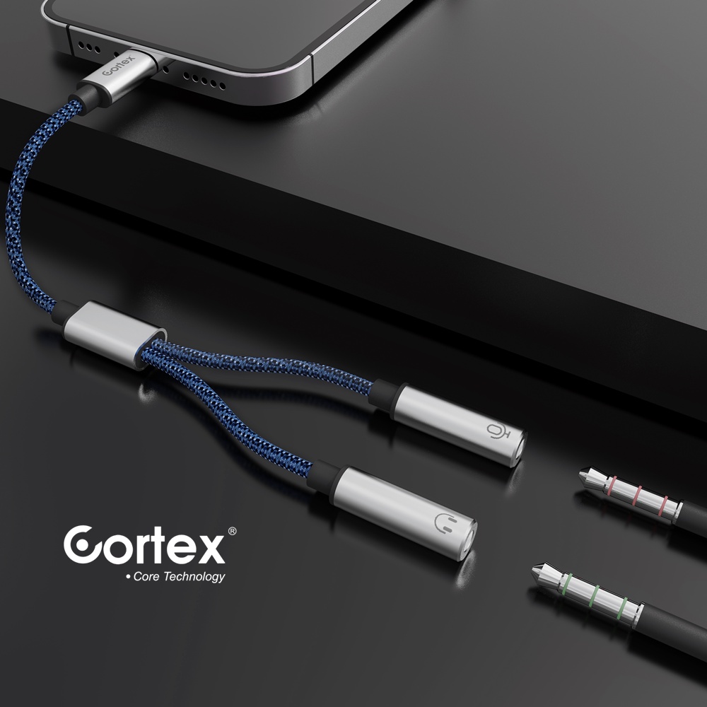 Cortex MH252 Audio Splitter IP Lightning to dual female 2in1 Kabel Audio &amp; Audio Earphone