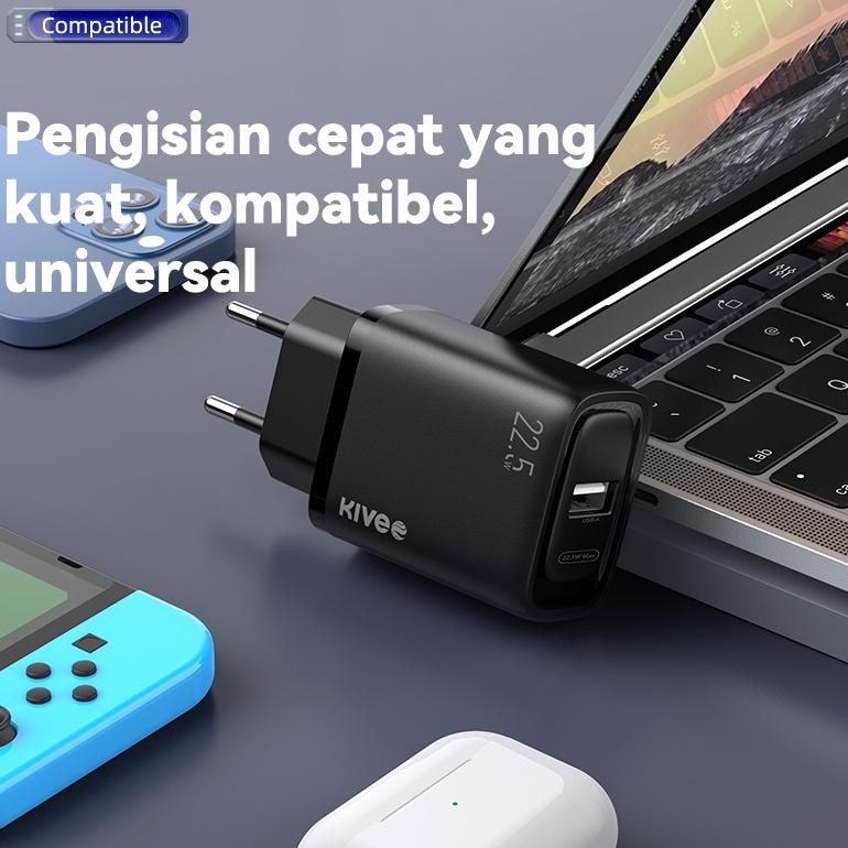 GRATIS ONGKIR KIVEE Charger Adaptor fast charging 22.5w Quick 4.0 kepala charger original (ART. 36)