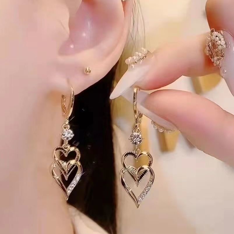 Anting Tusuk Silver 925 Wanita Desain Daun Rumbai Hias Berlian Gaya Korea Untuk Hadiah