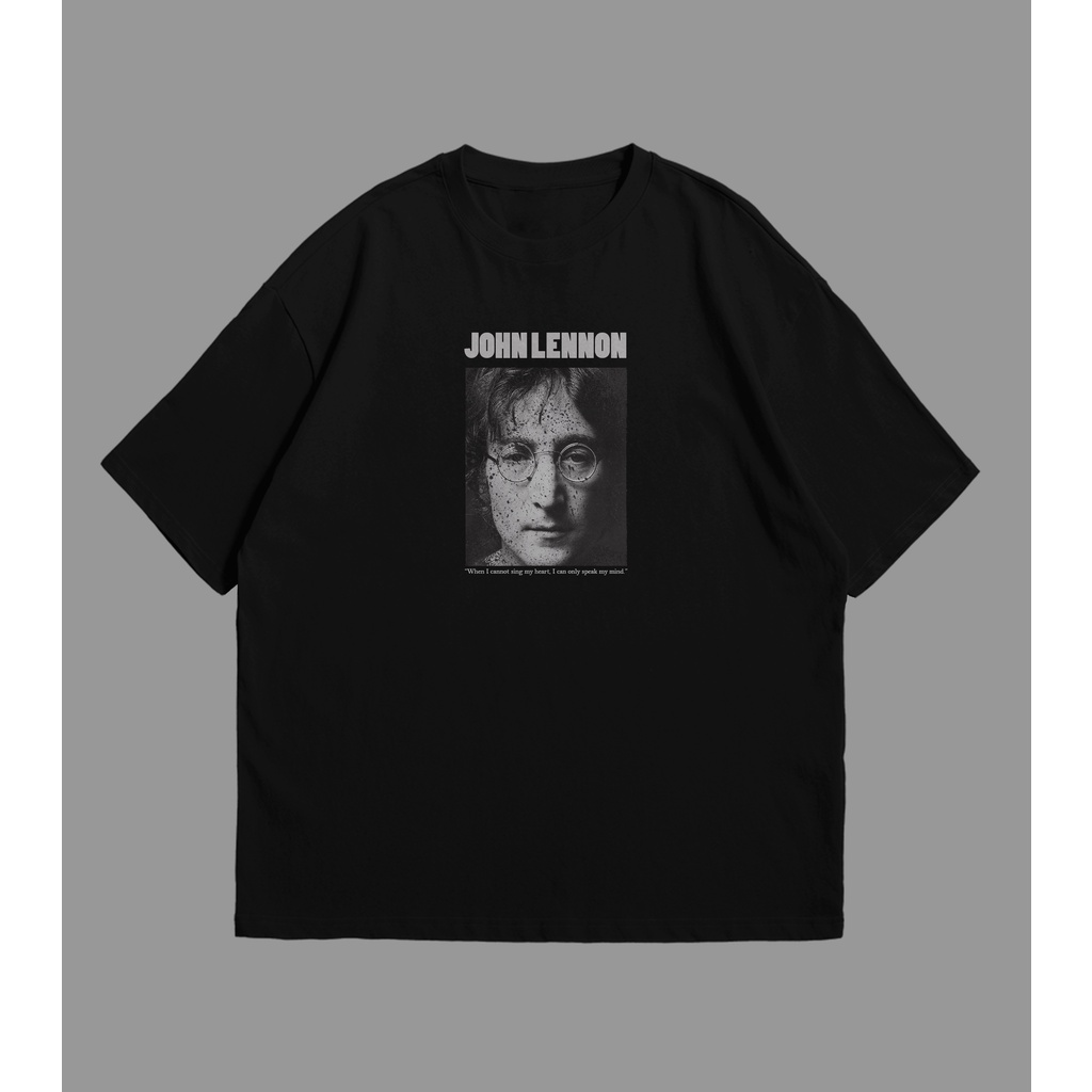 Kaos Oversize Unisex Combed 24's Bootleg John Lennon
