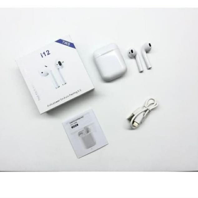 AIRPORDS TWS i12 EARPHONE HEADSET WIRELESS BLUETOOTH ORIGINAL