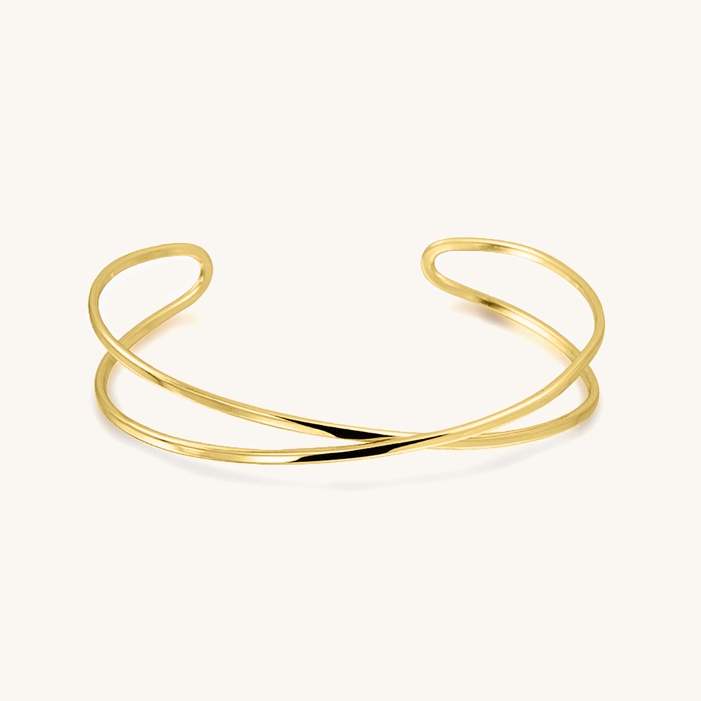 Gelang Emas 21K - Overcross- Emas Kadar 875 21 Karat