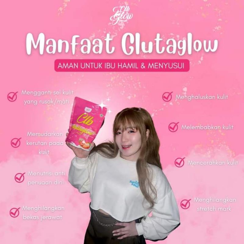 Gluta glow by CLB glow COLLAGEN BPOM