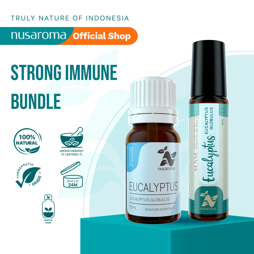 Nusaroma Strong Immune Bundle Essential Oil - Bundle Isi 2 Oils