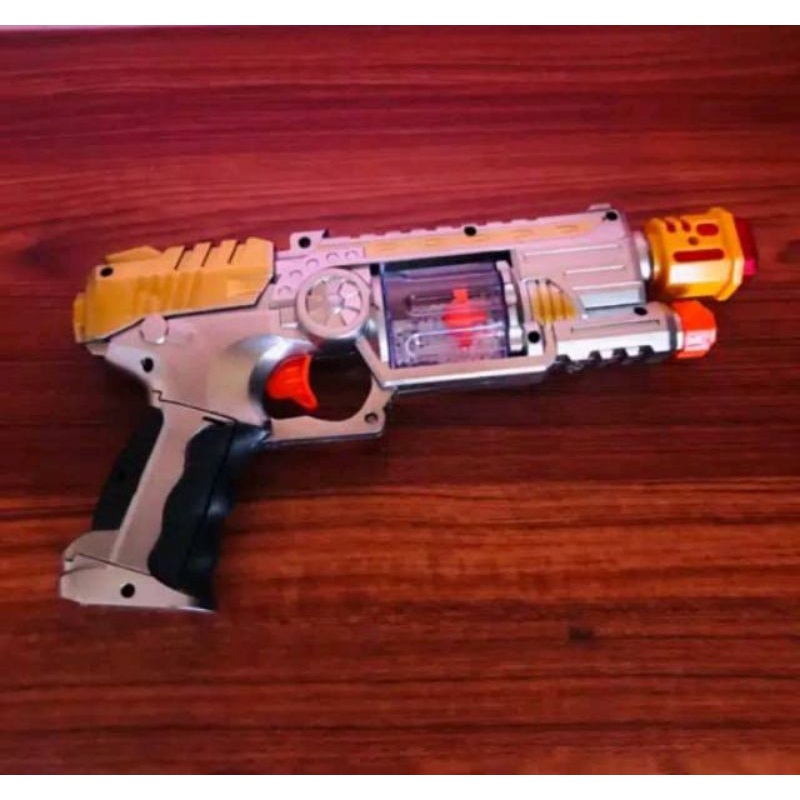 (COD) Mainan Tembak Baterai / Pistol leser / Tembak Laser / Tembak