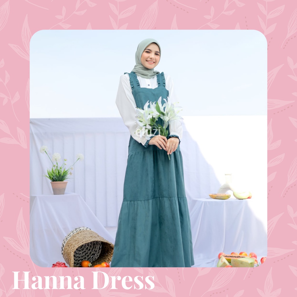 ETUZI - Hanna Dress / Overall Kekinian Bahan Corduroy / Overall Corduroy / Gamis Kodok / Baju Kodok 