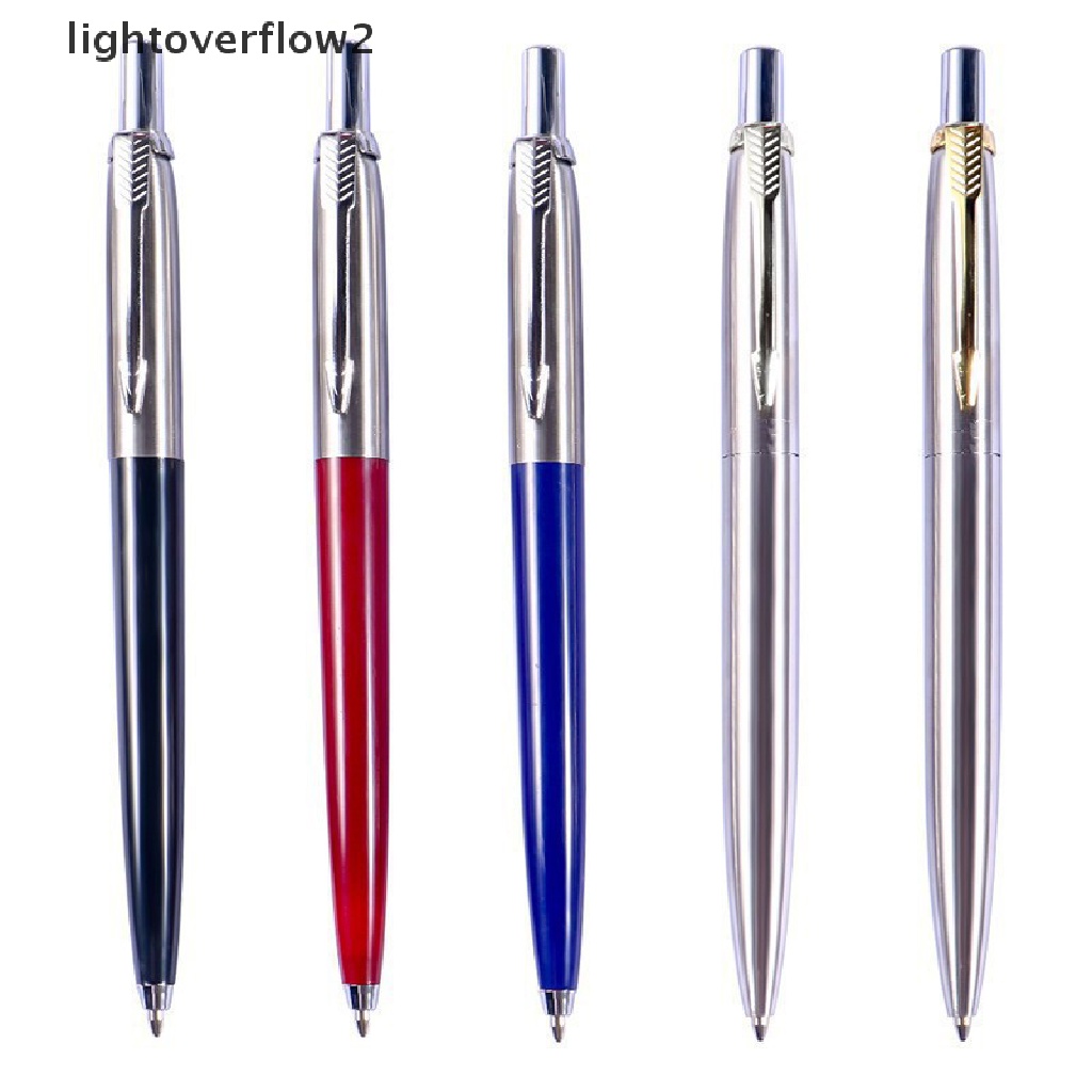 (lightoverflow2) Pulpen Bahan stainless steel Untuk Kantor