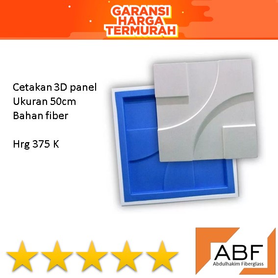 Cetakan 3D wall panel 50cm cetakan dinding 3D / ornamen dinding