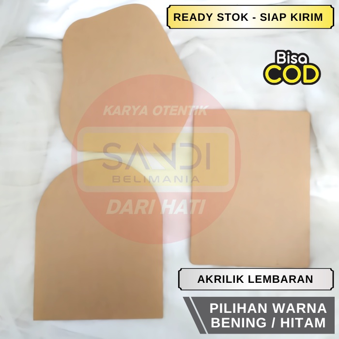 LEMBARAN ACRYLIC / AKRILIK BENING / BENTUK AKRILIK