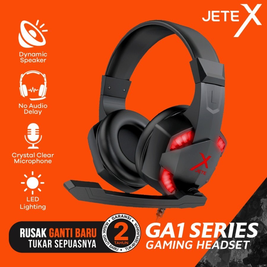 Bundling Headphone Gaming JETE GA1 + Mouse Gaming JETE MSX1