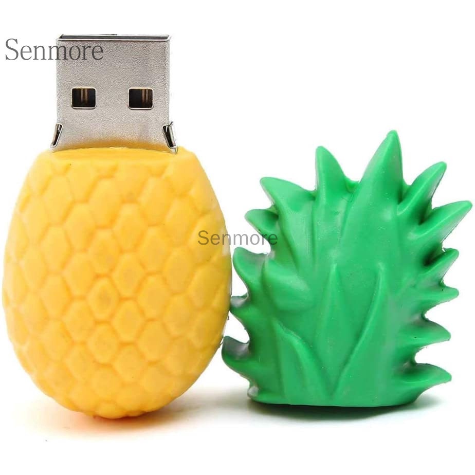 Pena Drive 2TB Stitzer USB 2.0 2TB 1GB 8GB 16GB 32GB 64GB 128 Stereo Desain Kartun Buah Nanas