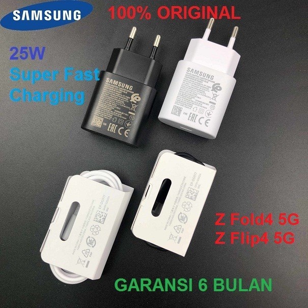 Charger Samsung Galaxy S20 FE 2022 25W Super Fast Charging Original - Hitam