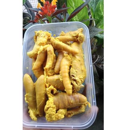 

Miliki Telur ikan kakap bumbu kuning siap goreng THV
