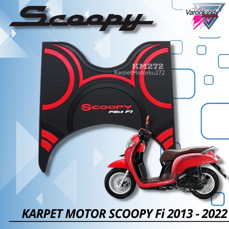 KARPET MOTOR SCOOPY fi esp tahun 2013 - 2023 - alas kaki motor scoopy - variasi scoopy
