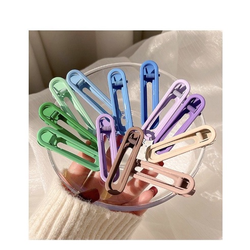 JY Jepit Rambut Set (3 Pcs) Kim So-hyun Klip Wanita Fashion Korea Matte Jepit Rambut Warna Hairclip Aksesoris Rambut