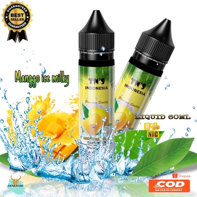 PROMO LABEL MANGO MILKY GAMBAR STIKER/LIQUIDS PODS VAPEE 60ML RASA CAPPUCINO | LIQUD, LIKUIDS, LIQWID PROMO KOPI VANILLA