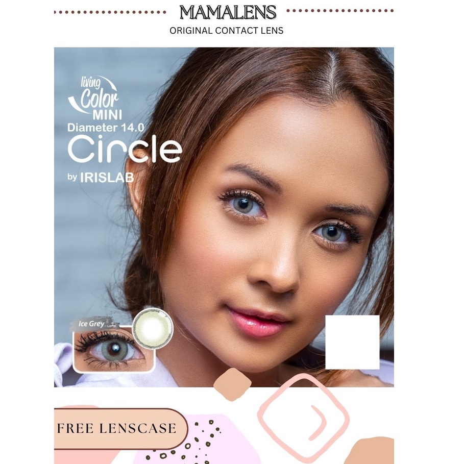 Softlens Mini Circle Normal &amp; Minus -0.50 sd -3.00 Free Lenscase -MAMALENS