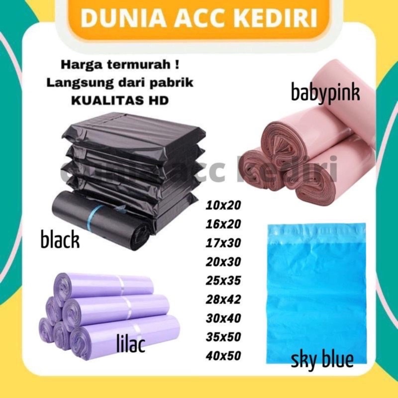 

MEDIA PACKING KEDIRI - POLYMAILER HD HITAM PLASTIK PACKING SUPER EKONOMIS