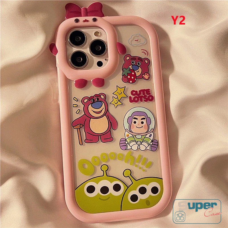 Soft Case TPU Motif Kartun Monster 3D Untuk IPhone 11 13 12 14 Pro Max XR 6 6S 7 8 14 Plus X XS Max SE 2020 13Pro Max