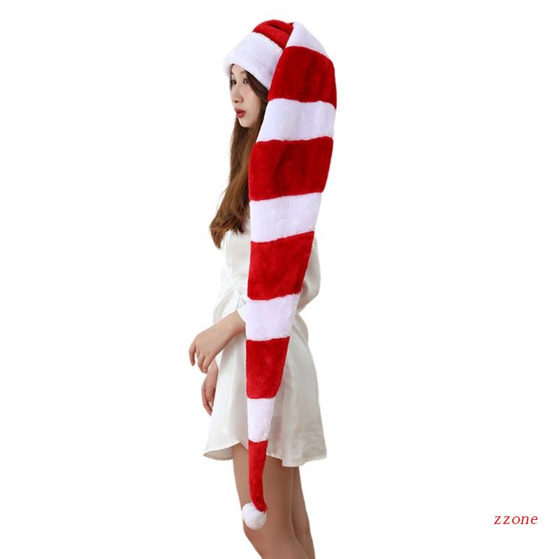 Topi Santa Motif Garis Panjang 130cm Untuk Liburan Anniversary