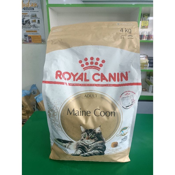 Royal Canin maine Coon adult 4kg Freshpack - Rc Maine Coon adult - makanan kucing