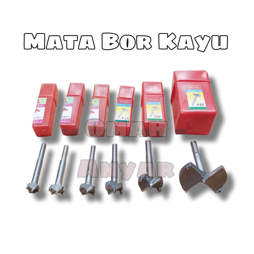 Mata Bor Kayu Engsel Sendok Kunci Huben Lemari