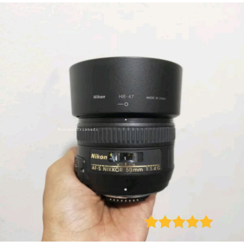 Lensa Fix Nikon AFS 50mm F1.4 For DSLR SLR Hitam Murah