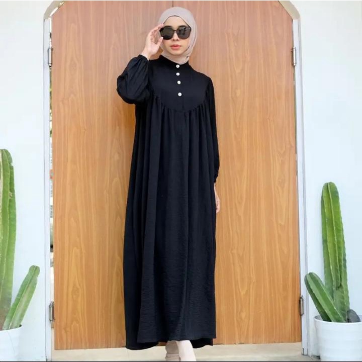 COD- Arnalla Dress GAMIS CRINKLE PREMIUM DRESS WANITA TERBARU 2022 BAJU KONDANGAN REMAJA KEKINIAN OOTD WANITA