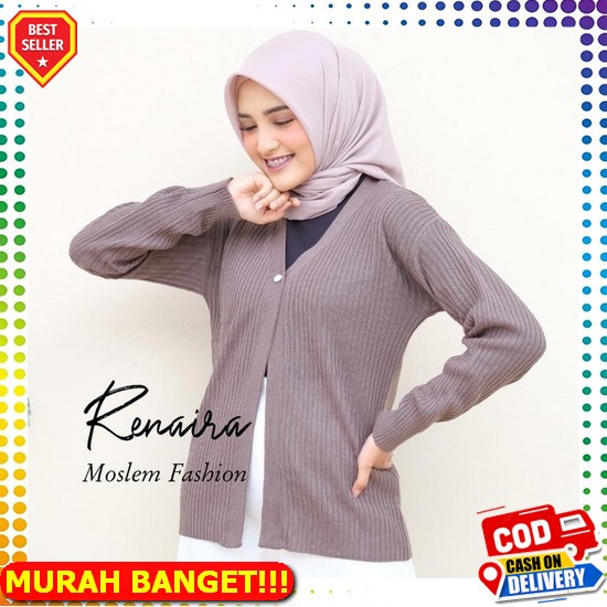 Gratis Ongkir Cardigan Flower Premium Tebal Rajut Korea Bunga-Bunga Flowy Knit By Overloady Cardigan