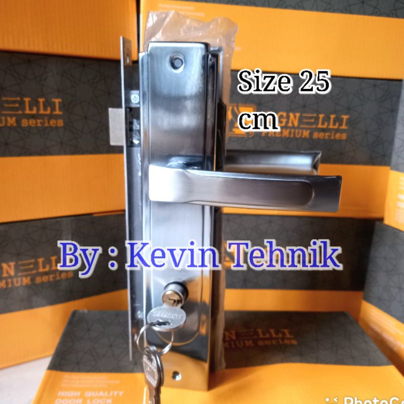 Kunci Pintu Besar Set 25 cm,  Kunci Handle Pintu Besar Komplit, Gagang Pintu Rumah Besar Set 25 cm